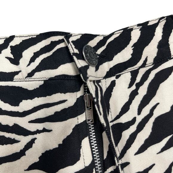 Motel Rocks Zoven Trouser 90s Zebra Flare Pant Size Small NWT - Picture 4 of 9